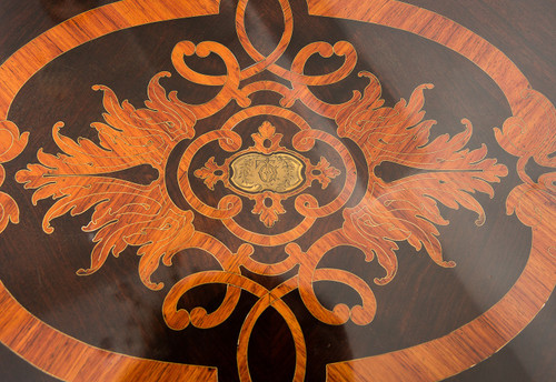 Table ancienne Française Napoléon III, époque 19ème Siècle.