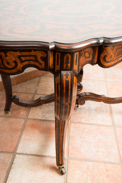 Table ancienne Française Napoléon III, époque 19ème Siècle.