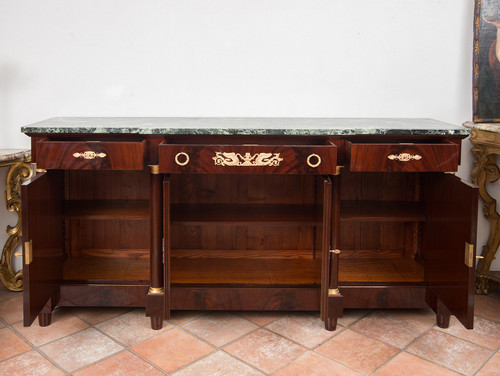Credenza Antica in Stile Impero Francese, Epoca Primi del XX Secolo.