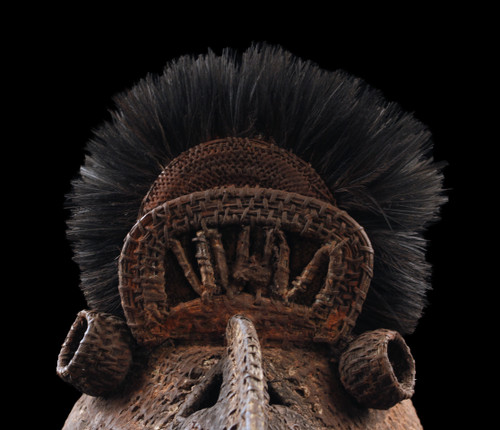 Masque baba Tagwa, vannerie, masque heaume, art tribal, art océanien, Papouasie Nouvelle Guinée
