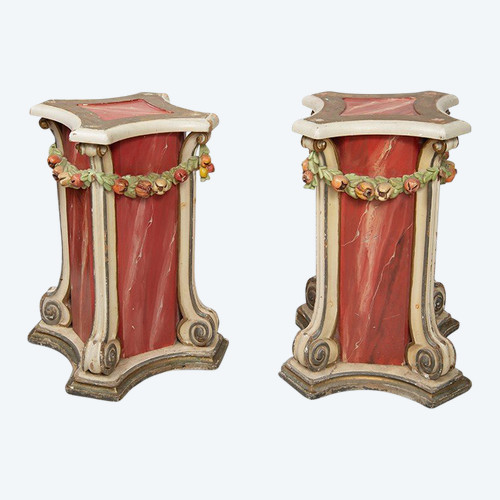 Pair of Venetian Columns, 20th Century.