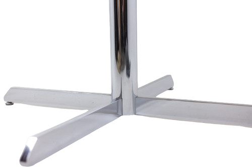 Florence Knoll for Knoll. Table in marble and chromed metal. Circa 1960. LS55671908U
