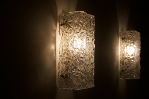 Paires d’appliques Murano “Ice Glass” (30 cm)