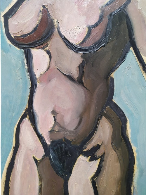 Dipinto ad olio di nudo di Jorge Soteras