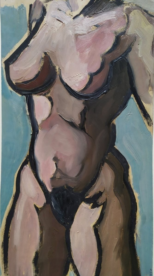 Dipinto ad olio di nudo di Jorge Soteras