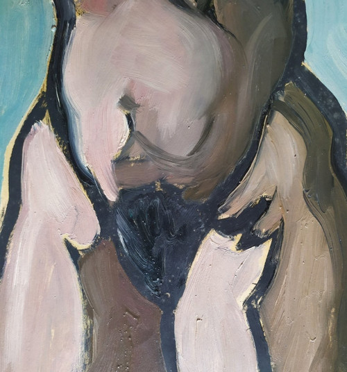 Dipinto ad olio di nudo di Jorge Soteras