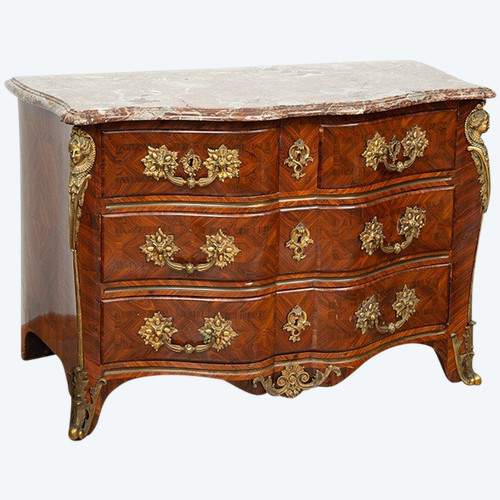 Commode Ancienne Tombeau France Epoque XVIIIème Siècle.