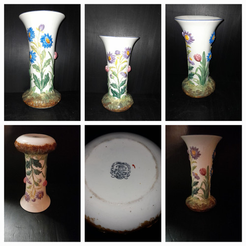 Manufacture  J. Vieillard & Cie Bordeaux Vase en relief