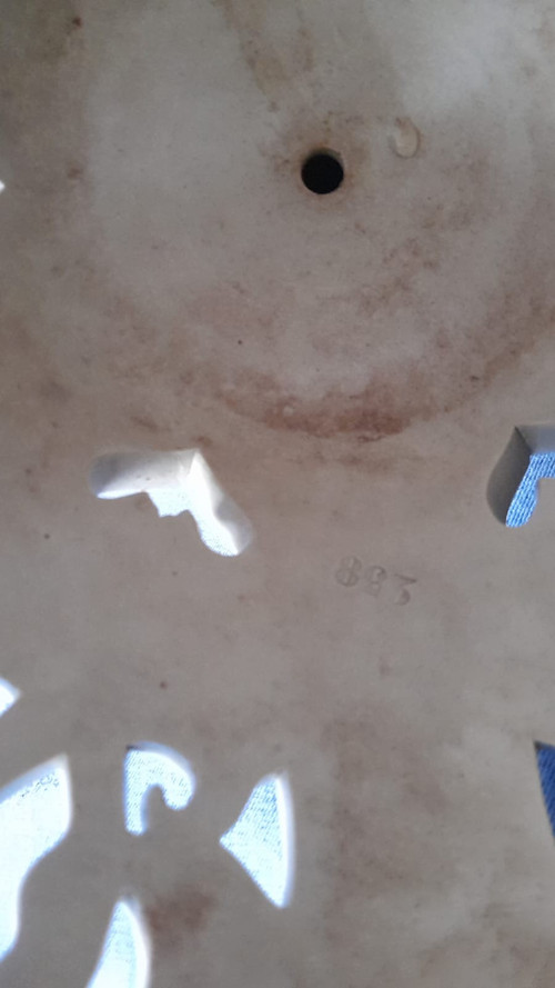 Sarreguemines fine sandstone pendant light 