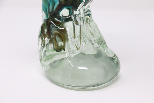 Eulenskulptur aus Muranoglas