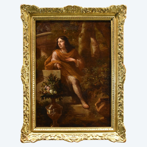 Portrait Of A Gentleman In A Garden, Godfrey Kneller (lübeck 1646 - London 1723) Circle Of