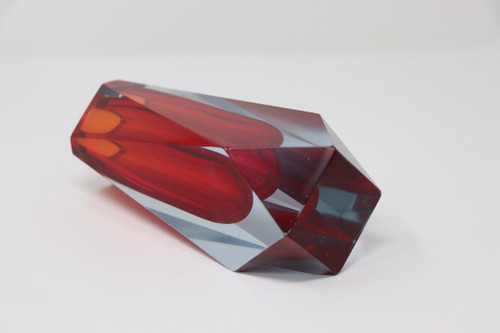 vase en verre de Murano attribué à Flavio Poli pour Alessandro Mandruzzato 1960
