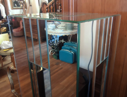 Italian Design Glass Pedestal Column Stamped Mister Luna