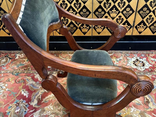 Armchair - Prie Dieu in mahogany Napoleon III