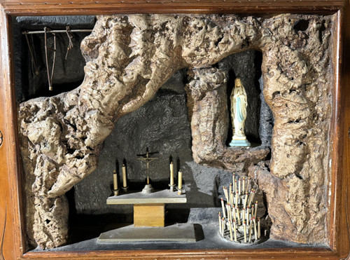Grande Diorama Della Grotta Di Lourdes - XIX Secolo