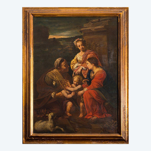Altes Ölgemälde auf Leinwand, Frankreich, frühes 19. Jahrhundert.