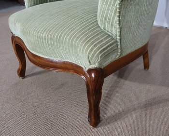  Paire de Fauteuils dits Crapaud, époque Napoléon III – Milieu XIXe 