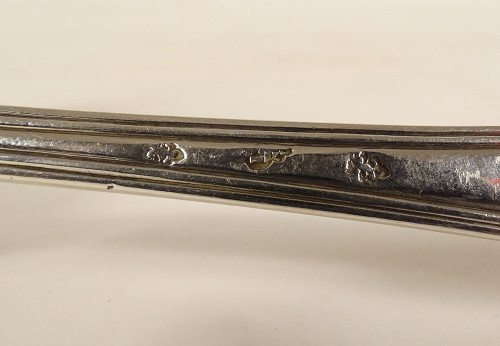Streulöffel Sterling Silber Farmers General Shell 85gr XVIII