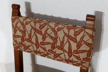 Suite di quattro sedie in rovere in stile monastico - Inizio XX secolo