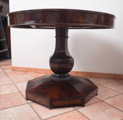 Table ancienne Napolitaine style Smith Epoque 19ème Siècle.