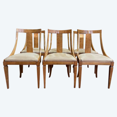 Set of 6 Empire style gondola chairs