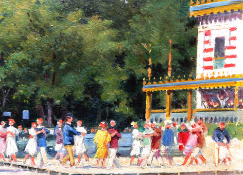 Jules MONGE, Dancers at the Casino-Dancing du Bois de Cise in the Somme