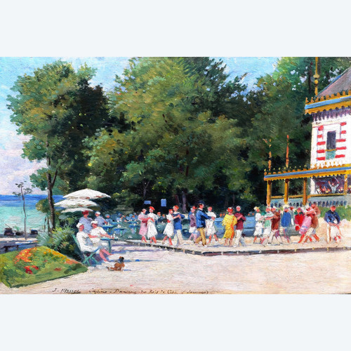 Jules MONGE, Dancers at the Casino-Dancing du Bois de Cise in the Somme