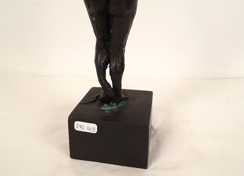 Bronze Sculpture Naked Woman Bow Archer Paul Guiramand Paris School 20th Century