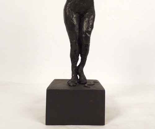 Bronze Sculpture Naked Woman Bow Archer Paul Guiramand Paris School 20th Century