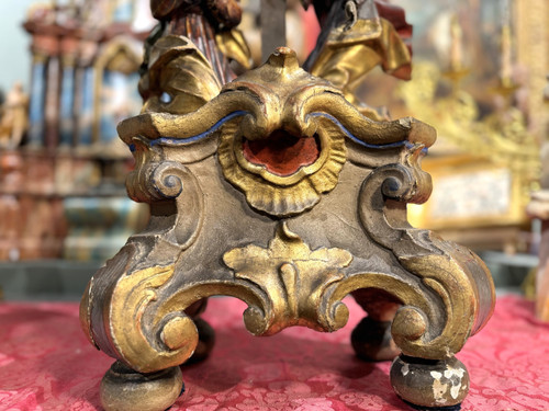 Grand Groupe De Crucifixion Baroque – XVIIIe