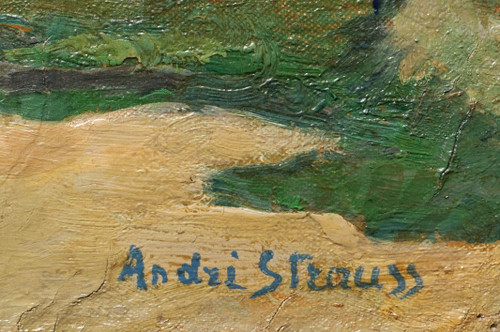 André STRAUSS, Marée basse à Pont-Lorois dans le Morbihan
