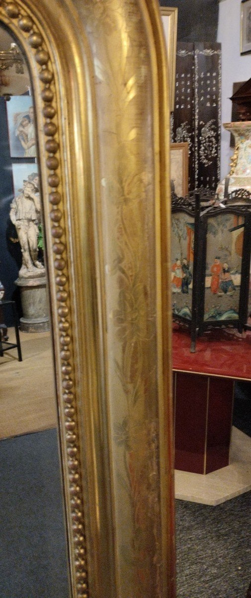 Mirror - Louis-Philippe - Gilded Wood - C. 1880.