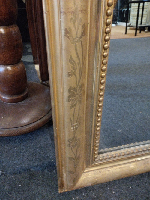Mirror - Louis-Philippe - Gilded Wood - C. 1880.