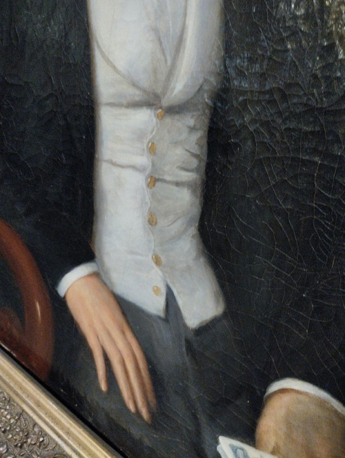 Portrait - Man of Quality - Oil on Canvas - Jacobin - 1854.