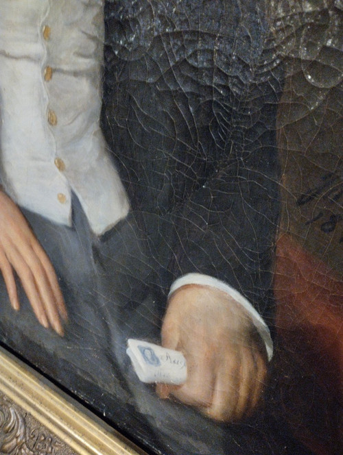 Portrait - Man of Quality - Oil on Canvas - Jacobin - 1854.