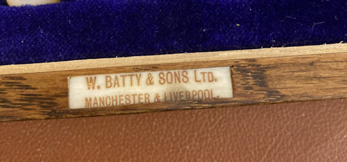 W. BATTY & SONS LTD MOTHER OF PEARL AND SILVER CUTTLE SET