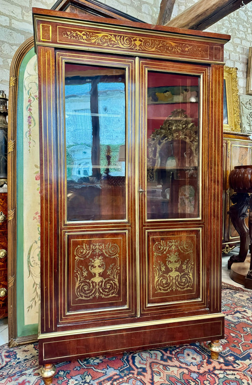 LIBRARY - LOUIS XVI STYLE DISPLAY CABINET