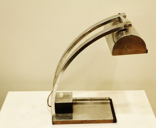 Lampada da tavolo Art Déco degli anni '30 nello spirito di Le Chevallier e Koechlin