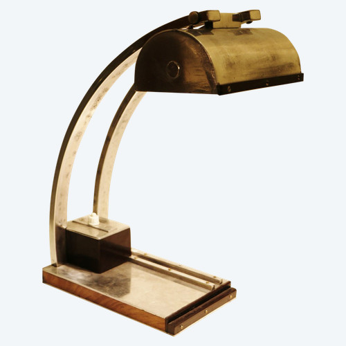 Lampada da tavolo Art Déco degli anni '30 nello spirito di Le Chevallier e Koechlin