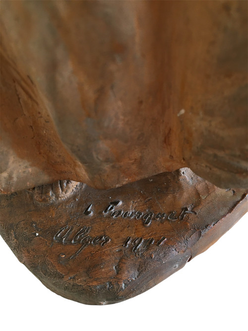Scultura in terracotta, Donna orientalista, di Léon Fouquet
