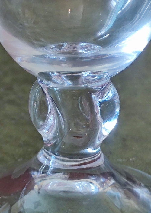 Set of 40 Daum France Crystal Glasses Orval Model