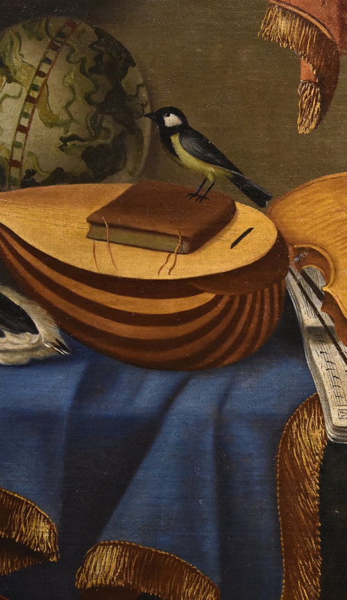 Natura morta con strumenti musicali, Bonaventura Bettera (Bergamo, 1663 – 1718 circa)