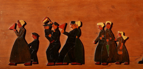 Amusant hollandais Brassband/Fanfare Type de peinture en relief sur boiserie puzzle.