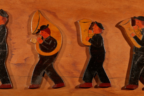 Amusant hollandais Brassband/Fanfare Type de peinture en relief sur boiserie puzzle.