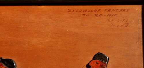 Amusant hollandais Brassband/Fanfare Type de peinture en relief sur boiserie puzzle.