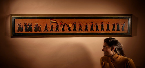 Amusant hollandais Brassband/Fanfare Type de peinture en relief sur boiserie puzzle.