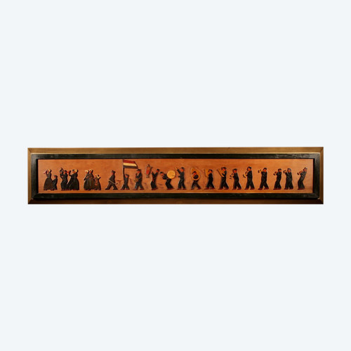 Amusant hollandais Brassband/Fanfare Type de peinture en relief sur boiserie puzzle.