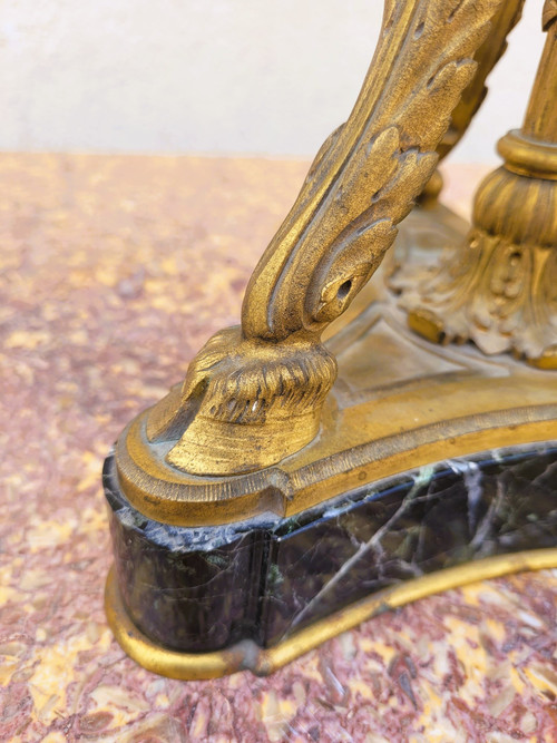 Coppia di cassette in marmo e bronzo, XIX secolo