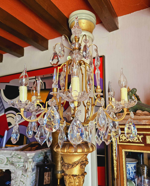 Large St Louis XIV 6-Light Torchere 213 cm high