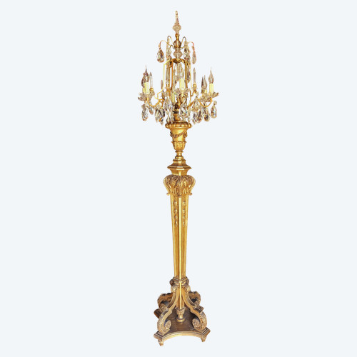 Large St Louis XIV 6-Light Torchere 213 cm high